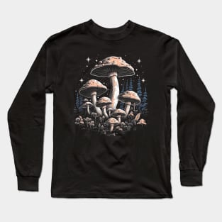 Grove Glam Murshroom Boho Tees That Bring Forest Fantasia to Life Long Sleeve T-Shirt